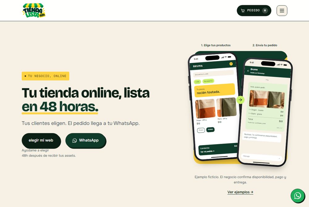 Portada de la web de Tienda Lista 48.